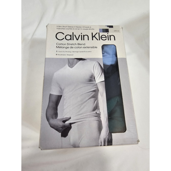 Calvin Klein Other - Calvin Klein 3 Slim Short Sleeve V-necks